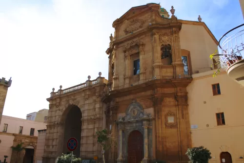 Facade of the The Holy Mary's Sorrowful Sanctuary Ss.