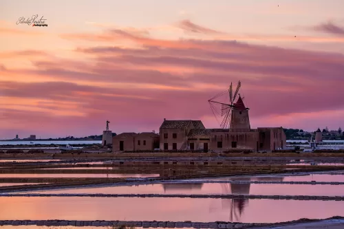 Sunsets over the salt pans